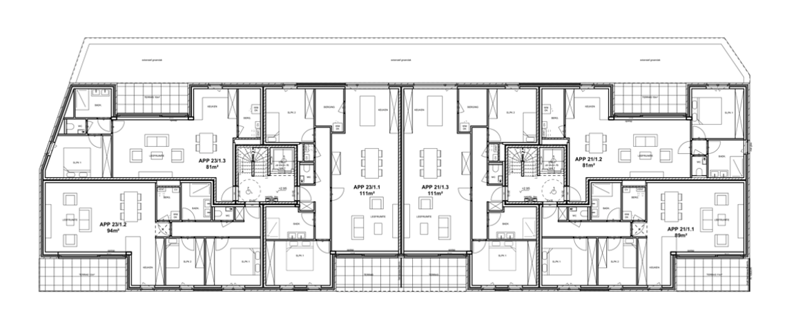 Plan eerste verdieping
